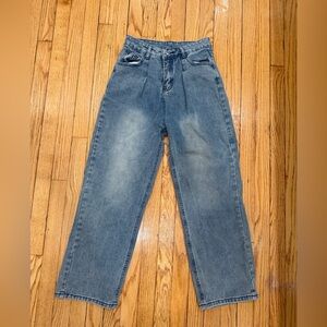 High Waisted Wide Vintage Jeans